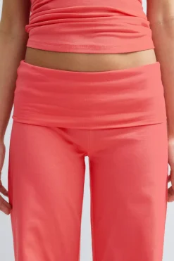 14+ coral baggy yoga pants