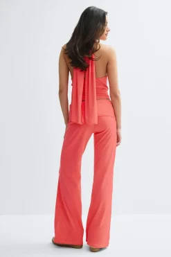 14+ coral baggy yoga pants