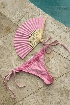 14+ coral cheeky bikini bottom