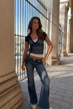 14+ delowlow flare jeans