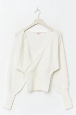 14+ fitted wrap sweater