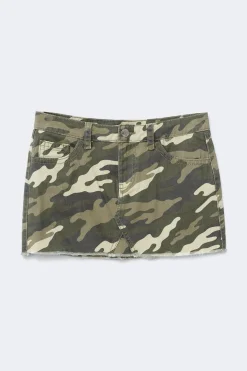 14+ for real low denim skirt