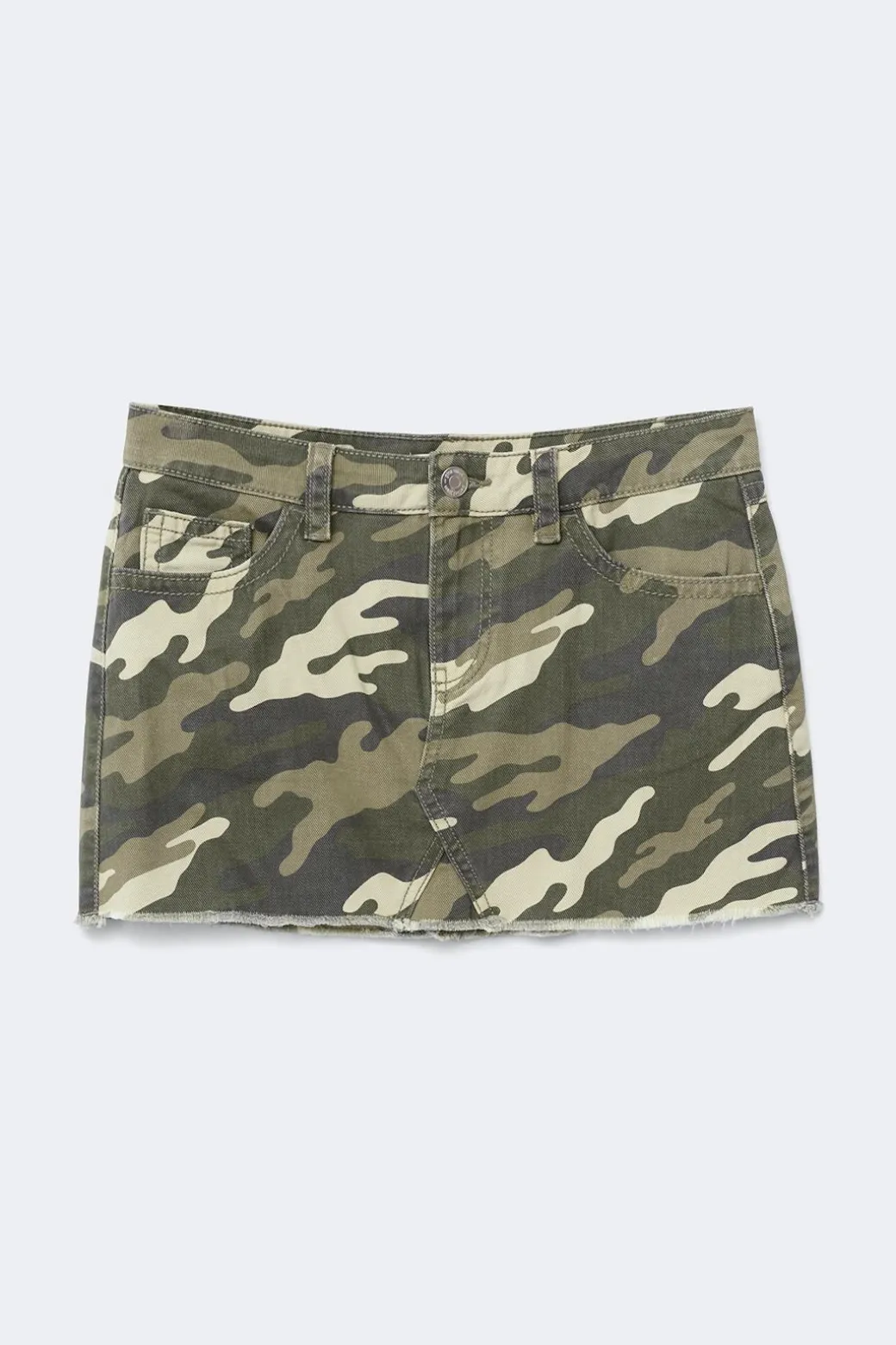 14+ for real low denim skirt