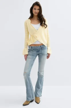 14+ knitted frill cardigan