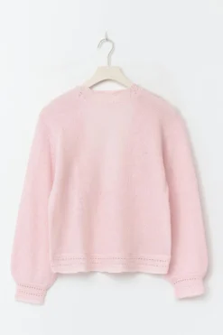 14+ knitted open back sweater
