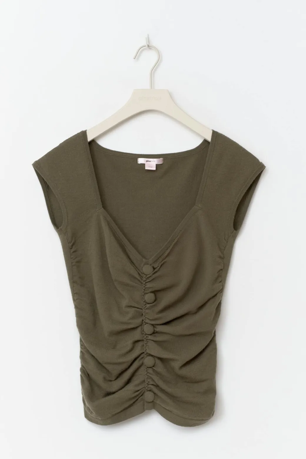 14+ knitted ruched top