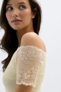 14+ lace detail top
