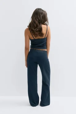 14+ lace detail trousers