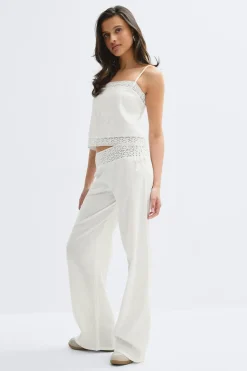 14+ linen blend trousers