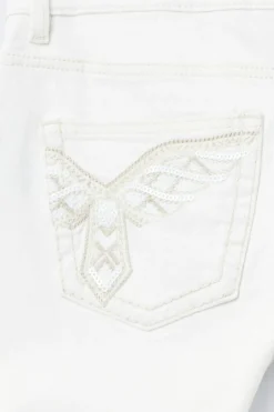 14+ pleated flare jeans