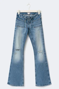 14+ pleated tie jeans tall