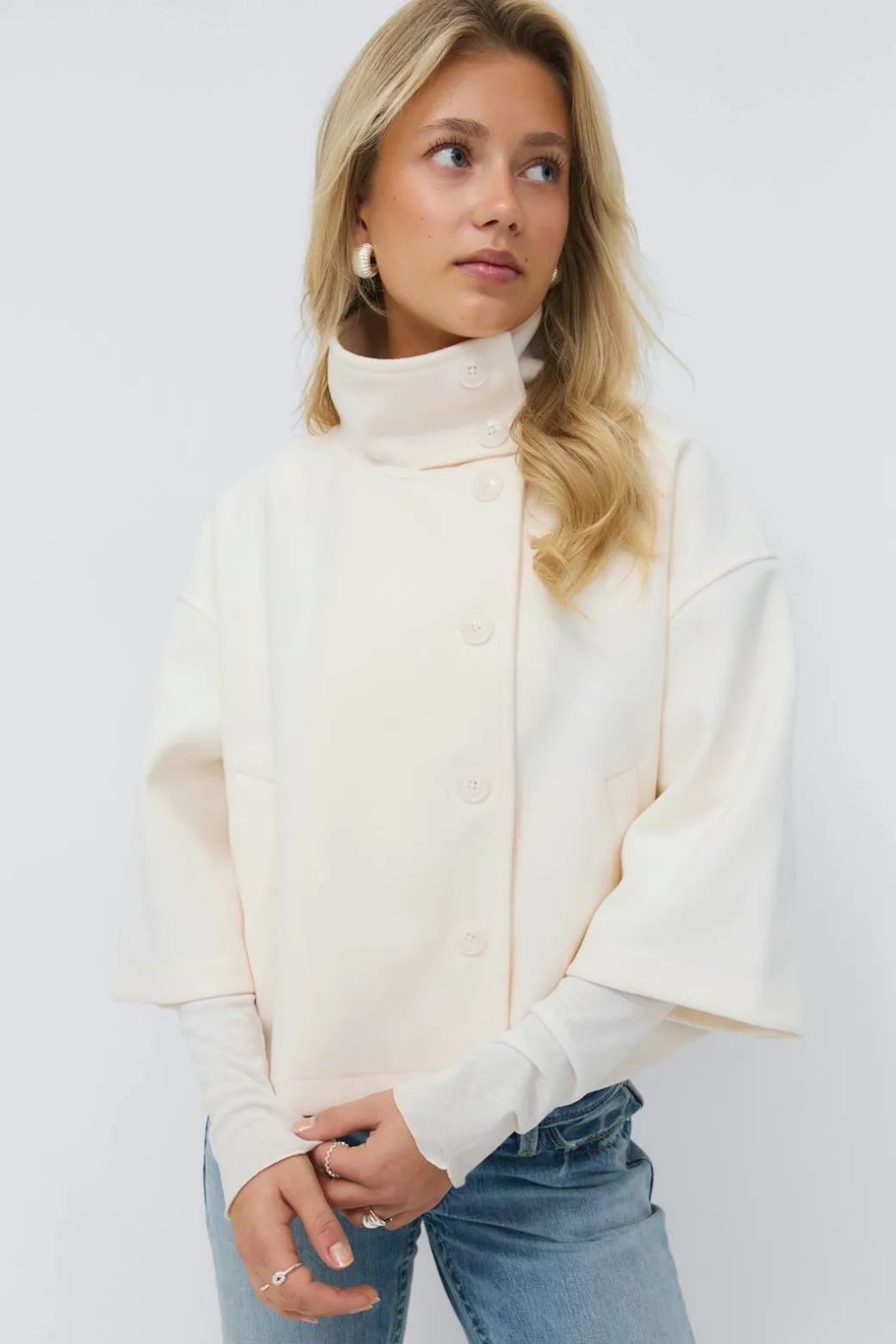 14+ short felt jacket