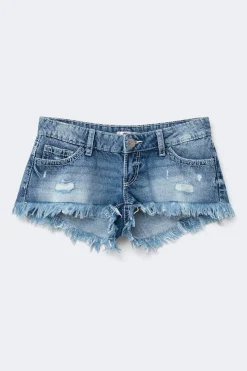 14+ slay low denim shorts