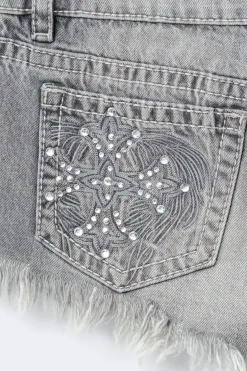 14+ slay low denim shorts