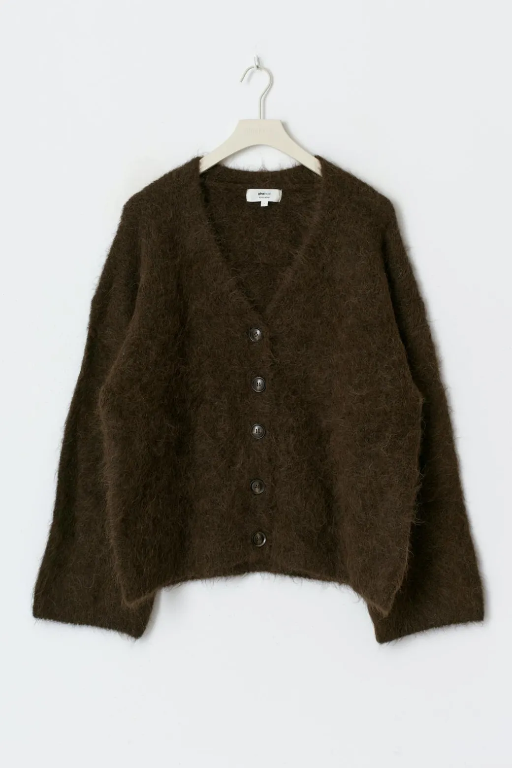 Alpaca blend knitted cardigan