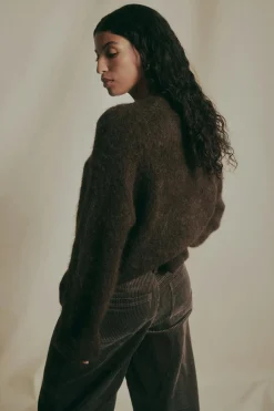 Alpaca blend knitted sweater