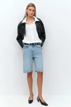Baggy denim shorts