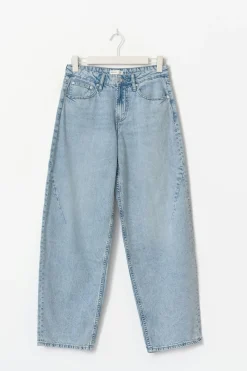 Baggy-crush jeans