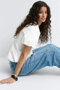 Balloon sleeve blouse