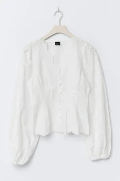Balloon sleeve blouse