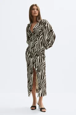 Balloon sleeve dress