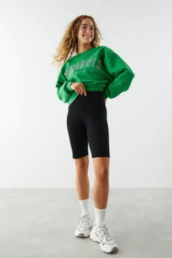 basic long biker pants