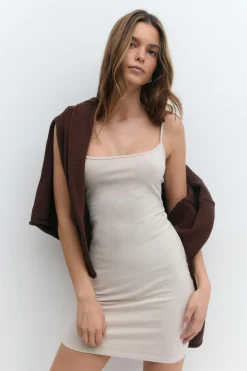 Basic mini slip dress