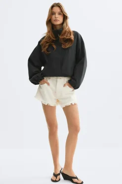 Blue crush denim shorts
