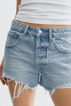 Blue crush denim shorts
