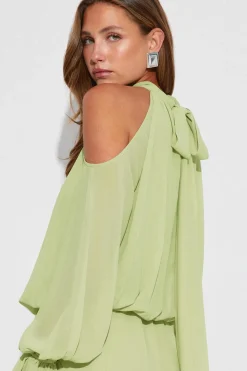 Boho chiffon mini dress