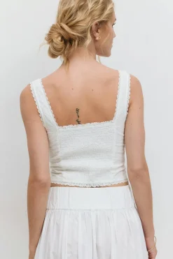 Broderie anglais top