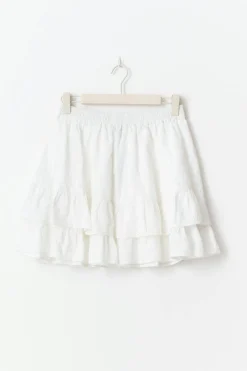 Broderie anglaise mini skirt
