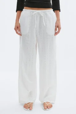 Broderie anglaise trousers