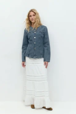 Broderie maxi skirt