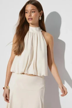 Bubble satin top