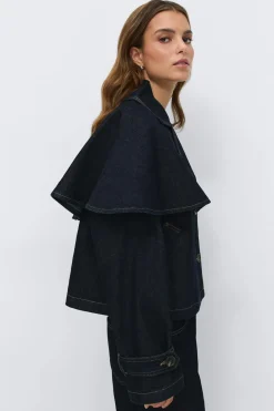 Cape denim trench