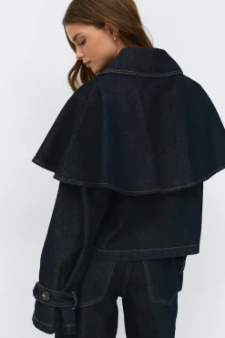 Cape denim trench