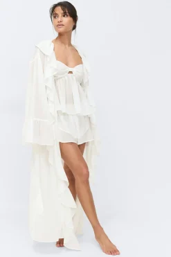 Chiffon loungewear robe