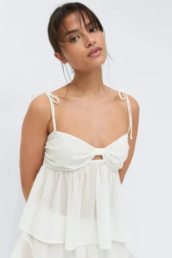 Chiffon loungewear singlet
