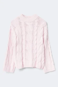 Chunky knitted cable sweater