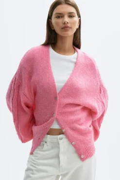 Chunky knitted cardigan