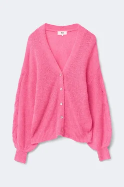 Chunky knitted cardigan