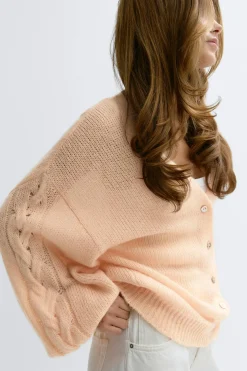 Chunky knitted cardigan