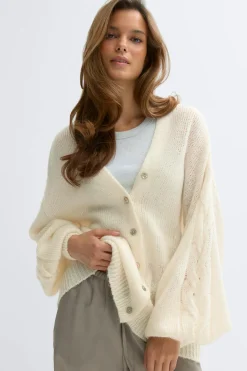 Chunky knitted cardigan