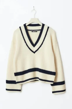 Cotton blend knitted sweater