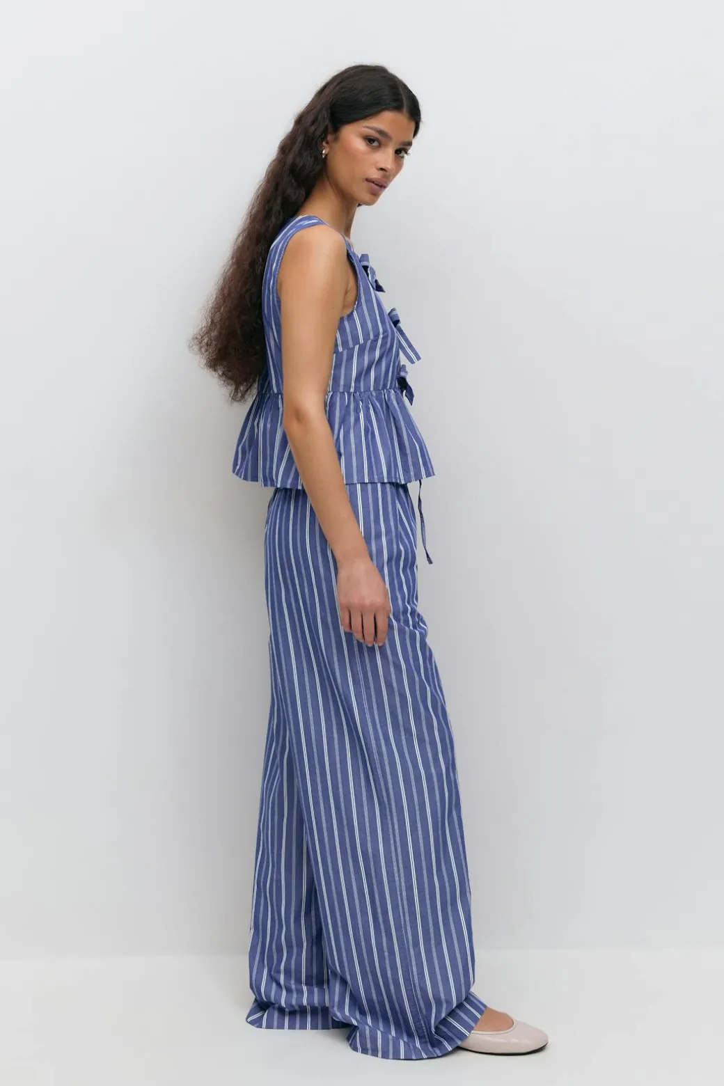 Cotton poplin trousers