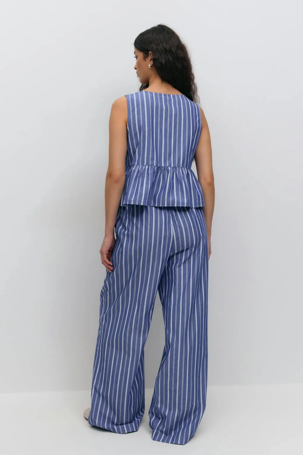 Cotton poplin trousers
