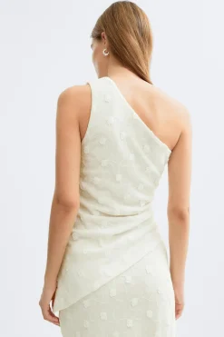 3d one shoulder top