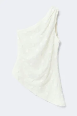 3d one shoulder top