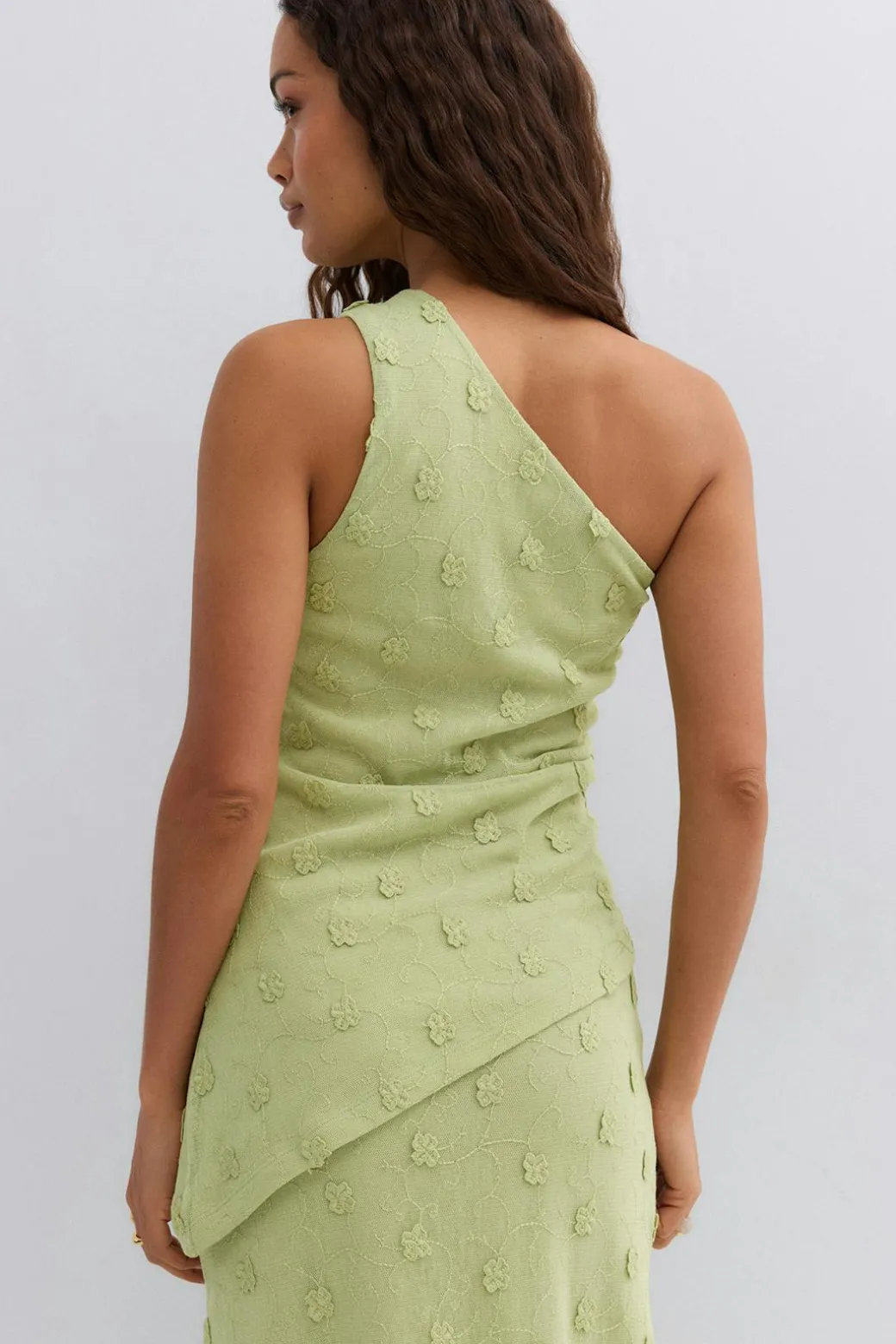3d one shoulder top